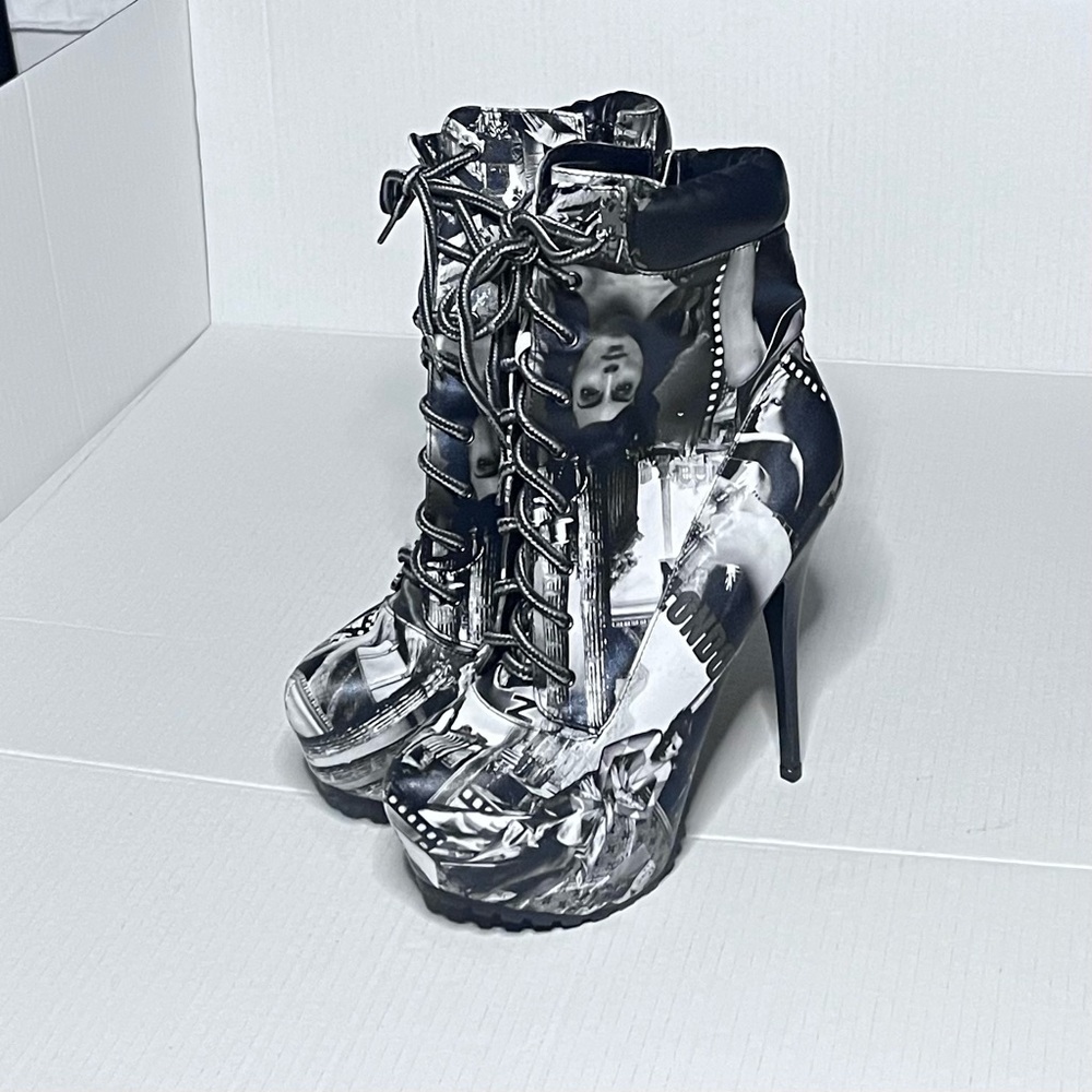 Vogue Magazine Heeled Platform Boots